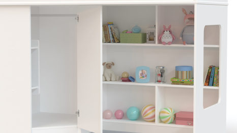 Кровать-чердак с угловым шкафом Ridgimmi 2.2