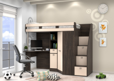 Кровати-чердаки, Кровать чердак  Golden Kids 6 венге