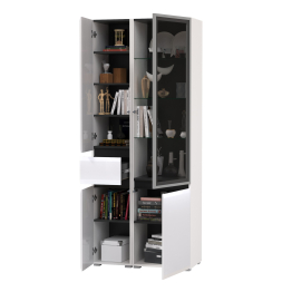 Набор шкафов Сидней - шкаф с ящиком и шкаф-витрин