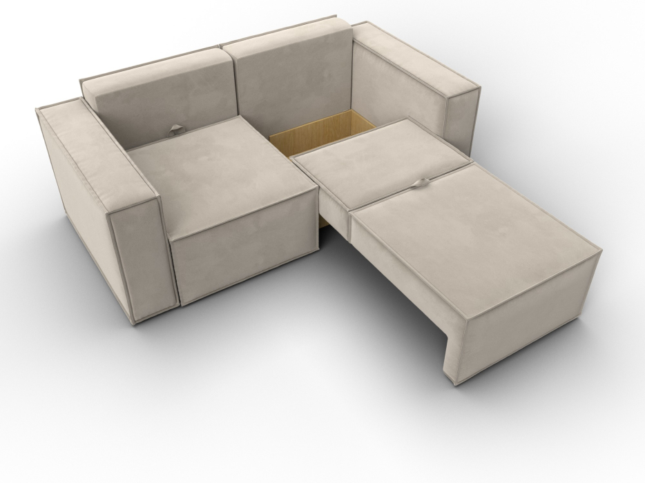 Диваны кровати со спальным местом, Диван прямой Куба мини, микровельвет