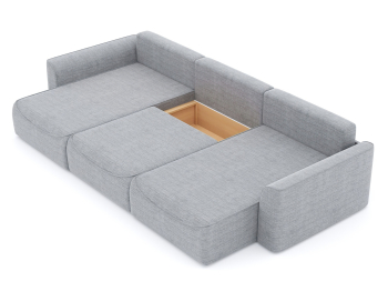 Диван-кровать П-образный Рафаэль еврокнижка НПБ, рогожка Люкс