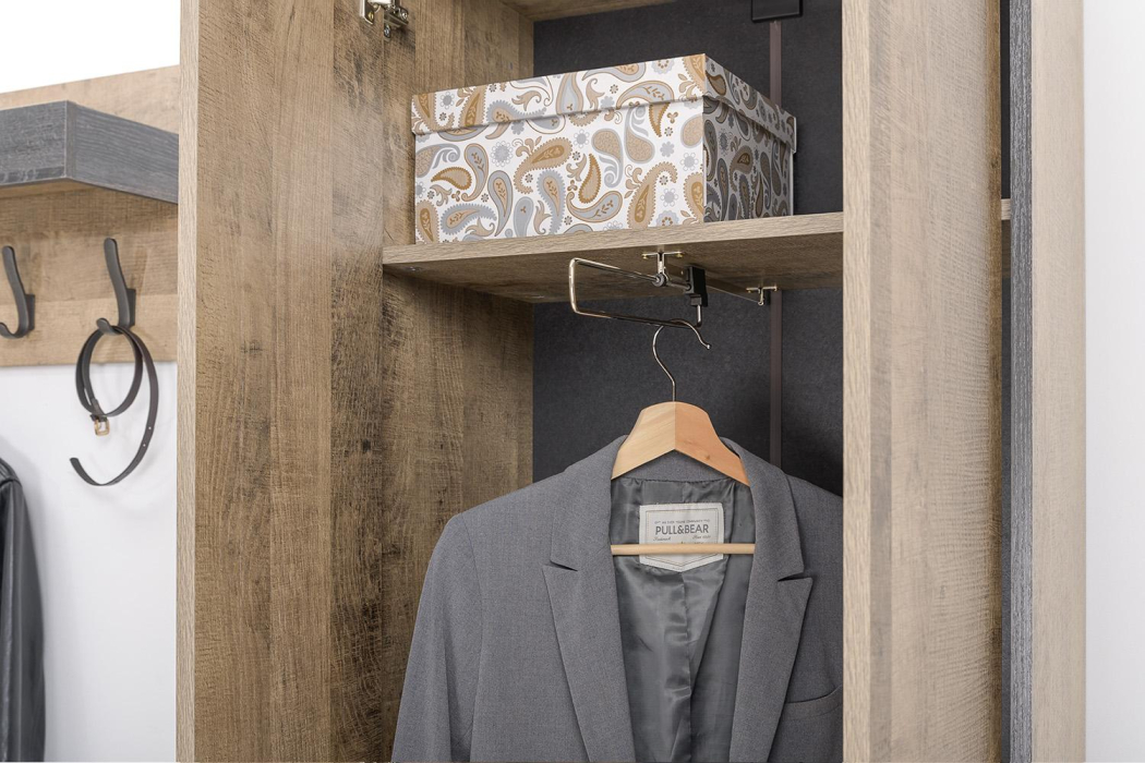 Шкафы двухстворчатые, Шкаф для одежды 13.328.02 Трувор Дуб Гранж Песочный