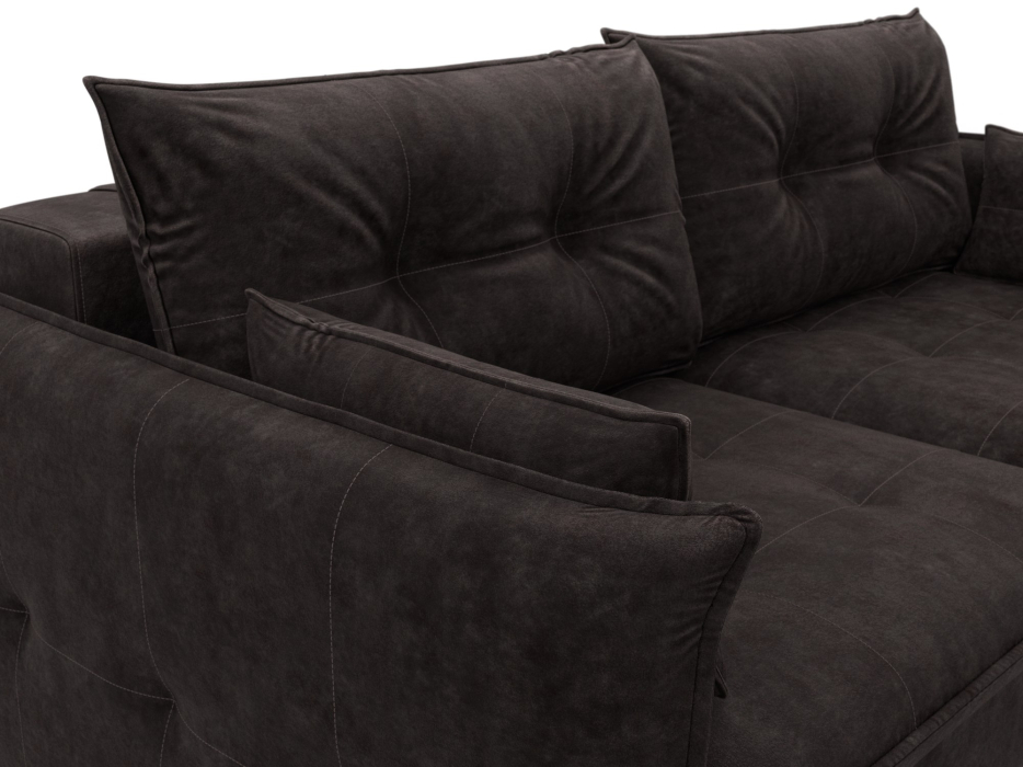 Диваны еврокнижки, Диван прямой Лига-100 НПБ, велюр BRUT