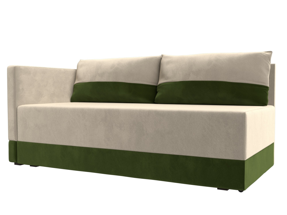 Кушетка диван, Кушетка Никас левая, микровельвет