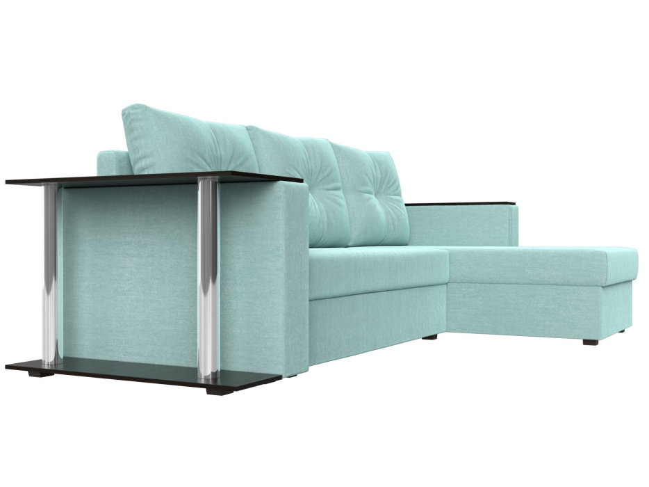 Диваны угловые в гостиную, Угловой диван Атланта правый угол, рогожка Амур