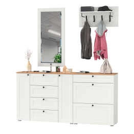 Мебель для прихожей Остин № 56 с вешалкой и зеркалом