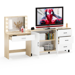 Комод-тумба 123-1604 и туалетный столик с подсветкой СТ-4