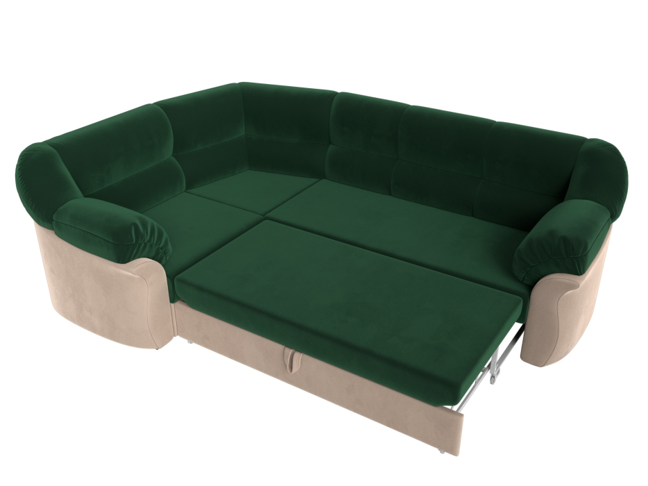 Диваны угловые в гостиную, Диван угловой Карнелла левый угол, велюр