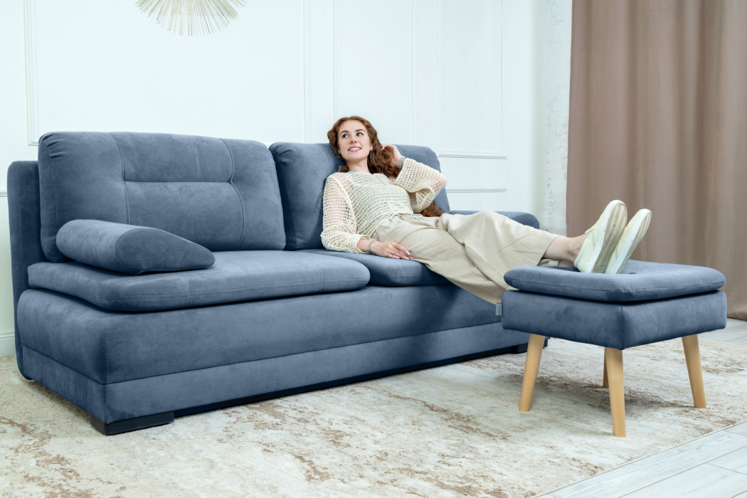 Диваны прямые кухонные, Прямой диван Sally, велюр