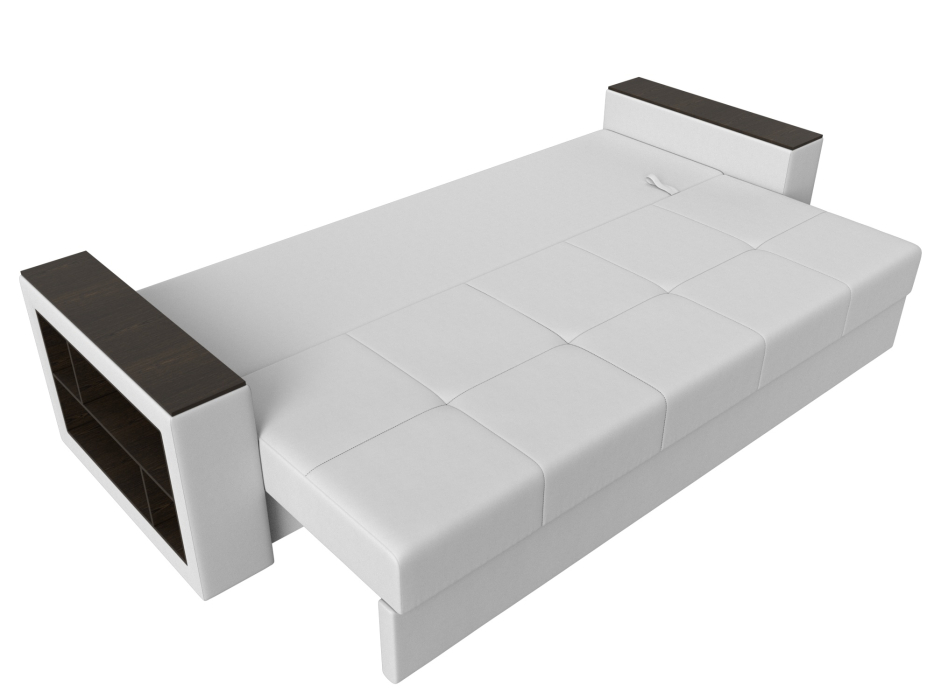 Диваны прямые, Диван прямой Дубай Лайт полки слева, экокожа