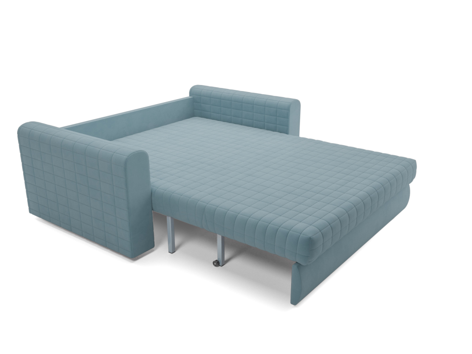 Диваны с ящиком для белья, Диван аккордеон Барон №5 НПБ 140х200 Велюр