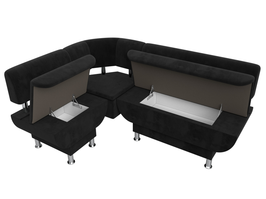 Кухонные уголки, Кухонный угловой диван Альфа левый угол, велюр