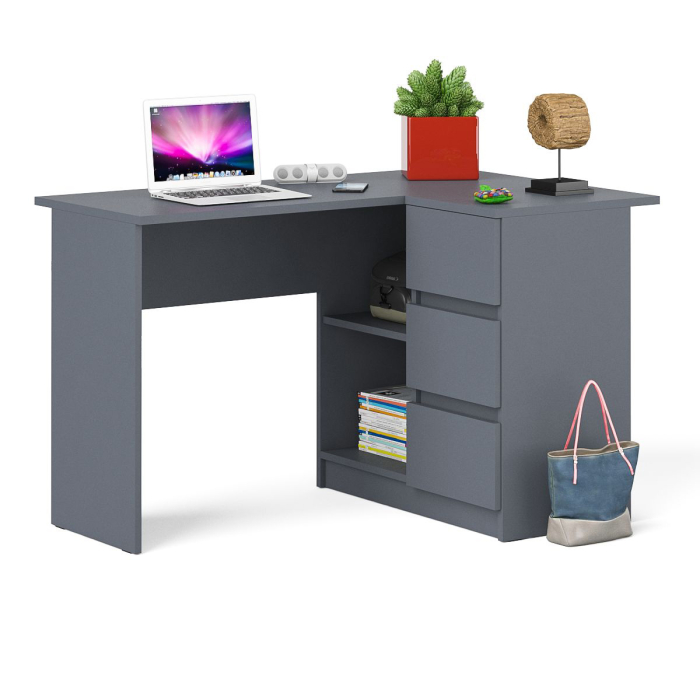 Детские столы, Угловой компьютерный стол Мори МС-16 правый