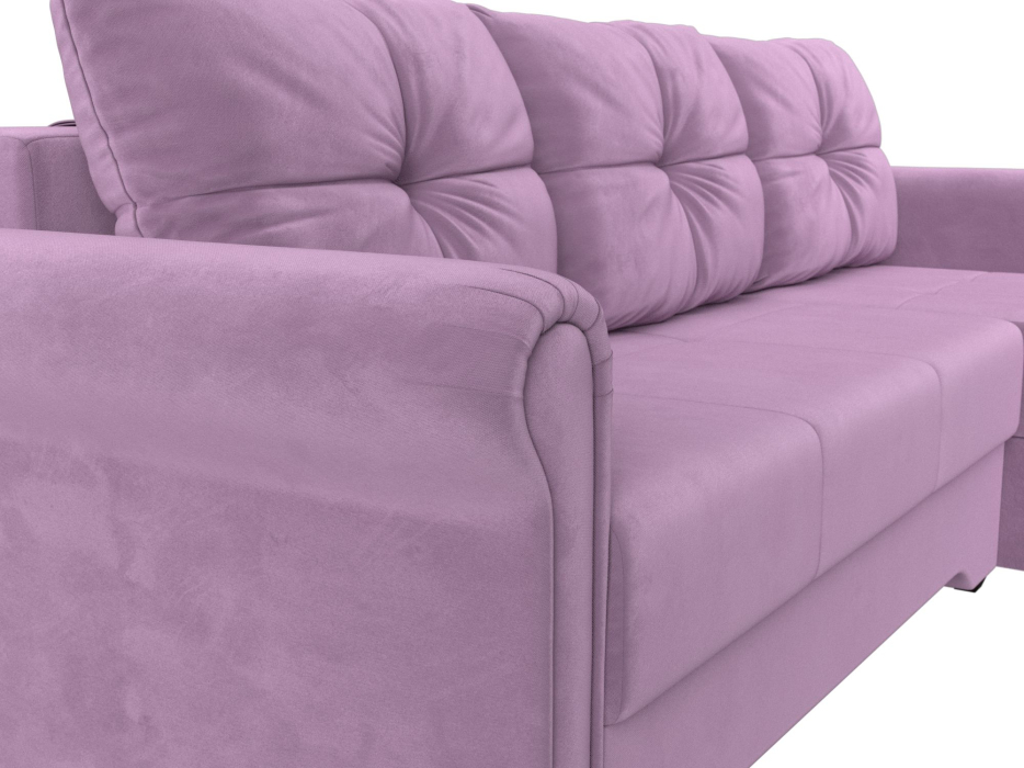 Диваны угловые в гостиную, Угловой диван Леон правый угол, микровельвет