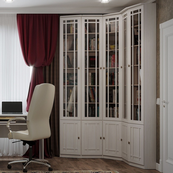 Со стеклянными дверями, Шкаф книжный Sherlock 34