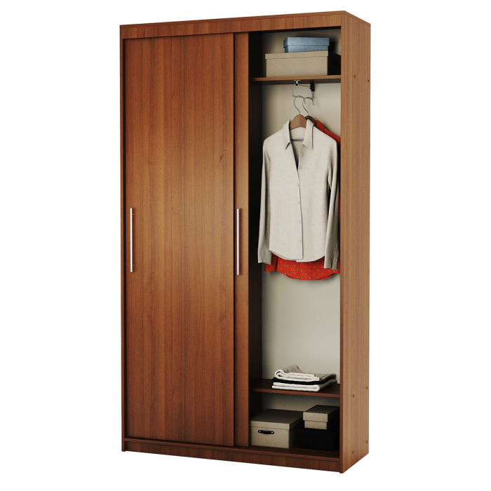 Шкафы-купе 2-х дверные, Шкаф-купе 2-х дверный Эконом платяной 100х45х200