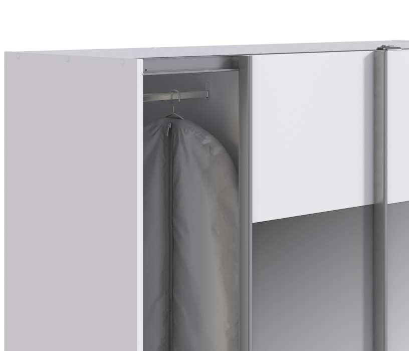 Шкафы-купе, Шкаф-купе (1500) Палермо СБ-2496 Белый