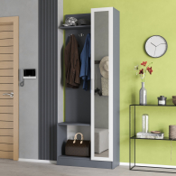 Прихожие, Прихожая с зеркалом в маленькую прихожую РВК Камелия-8