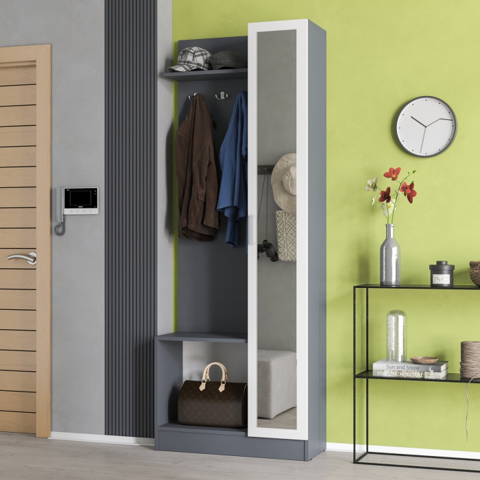 Прихожие, Прихожая с зеркалом в маленькую прихожую РВК Камелия-8