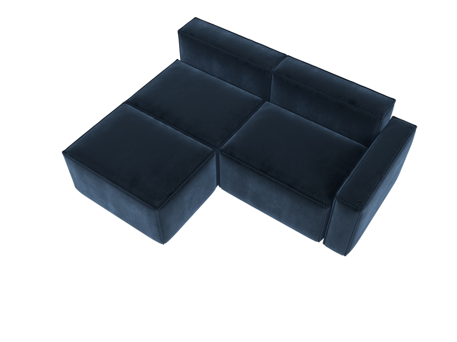 Диваны угловые в гостиную, Диван угловой модульный Лига-063 угол правый, велюр TOWER