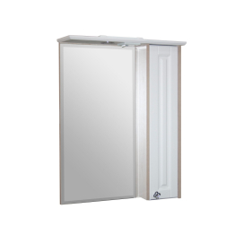 Шкаф навесной ВЕРСАЛЬ-62  с зеркалом правый с подсветкой(ПВХ)