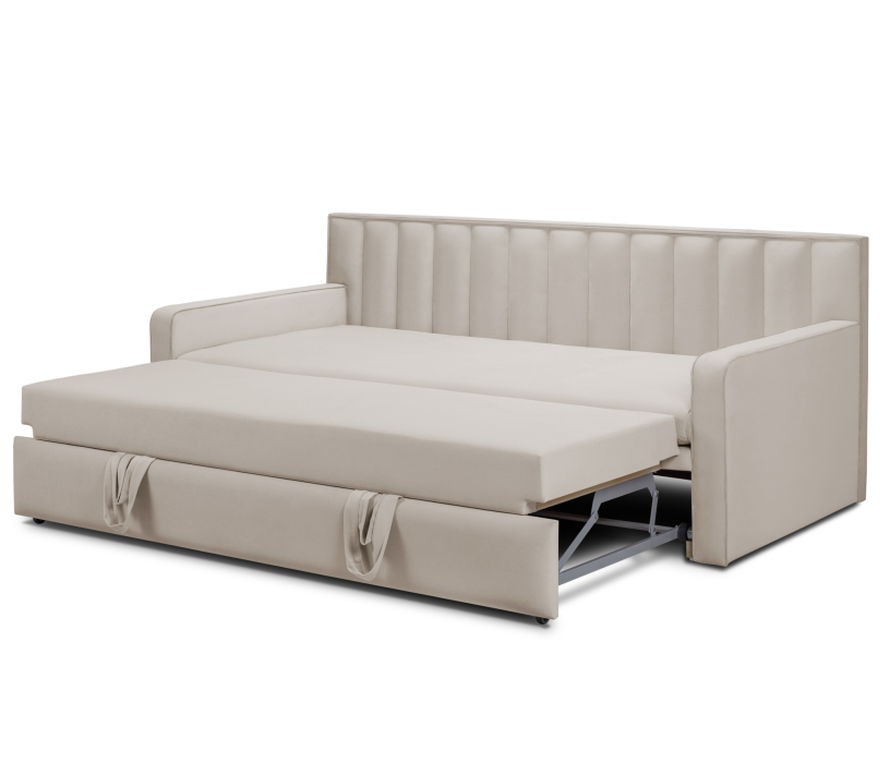 Мягкая кровать, Кровать тахта Манхэттен НПБ 1600, микровелюр