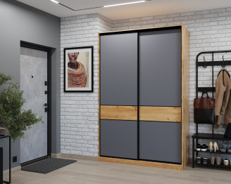 Шкаф-купе SLIM,125*60, Дуб вотан