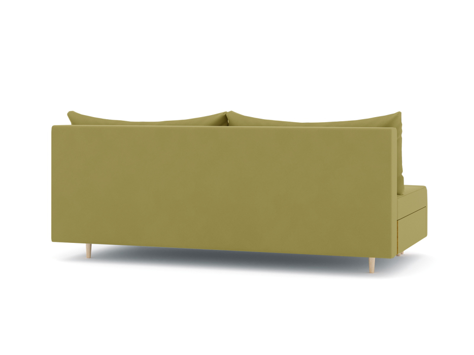 Диваны еврокнижки, Диван-кровать еврокнижка Смайл без подлокотников, велюр