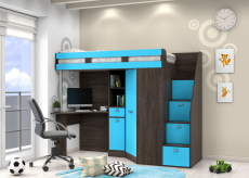 Кровати-чердаки, Кровать чердак  Golden Kids 6 венге