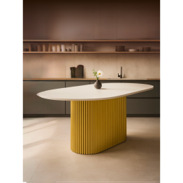 Стол Барон О 200 х 90 (золотые ноги)