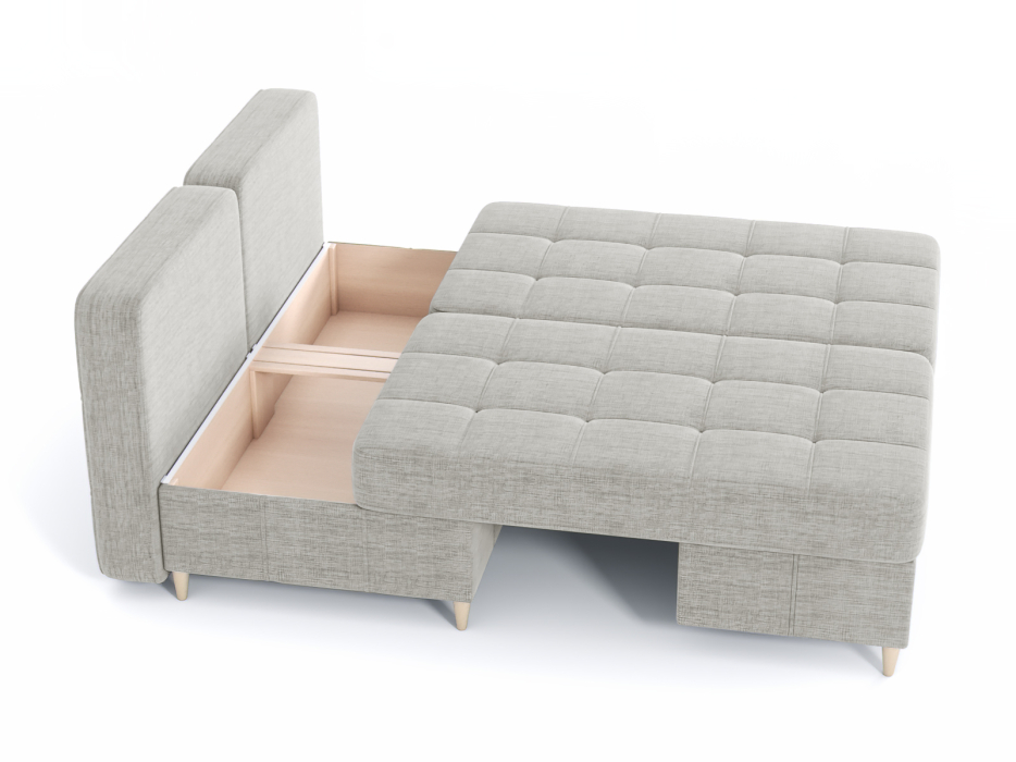 Диваны угловые в гостиную, Диван-кровать угловой Оливер Люкс 2 еврокнижка-трансформер, рогожка Люкс