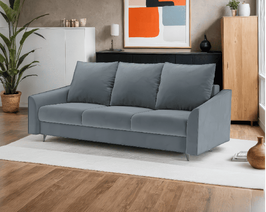 Диваны кровати со спальным местом, Диван прямой тик-так Уэльс (Велюр)