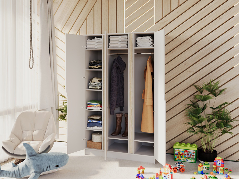 Шкафы распашные, Шкаф распашной Монс 3, 120x230x55