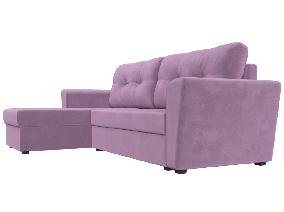 Диваны угловые в гостиную, Угловой диван Амстердам Лайт левый угол, микровельвет