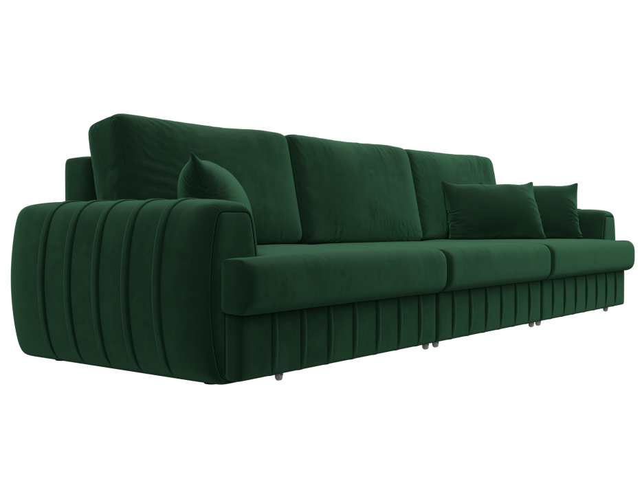 Диваны еврокнижки, Диван прямой Лига-057 НПБ Лонг, велюр SEVEN