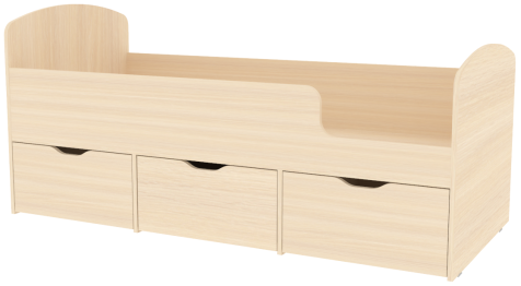 Кровать Малыш Мини  Дуб Молочный