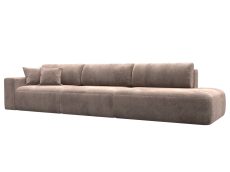 Диваны еврокнижки, Диван прямой Лига-036 НПБ Модерн Лонг подлокотник слева, велюр TOWER