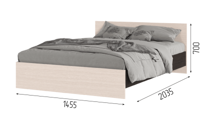 Кровать КР-557 Спальня БАССА