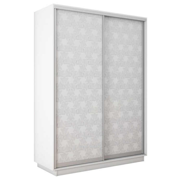 Шкафы-купе 2-х дверные, Шкаф-купе Экспресс 2-х дверный Фотопечать Калейдоскоп Стекла 140х45х220