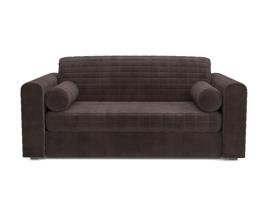 Диваны с ящиком для белья, Диван аккордеон Барон №5 НПБ 120х200 Микровелюр