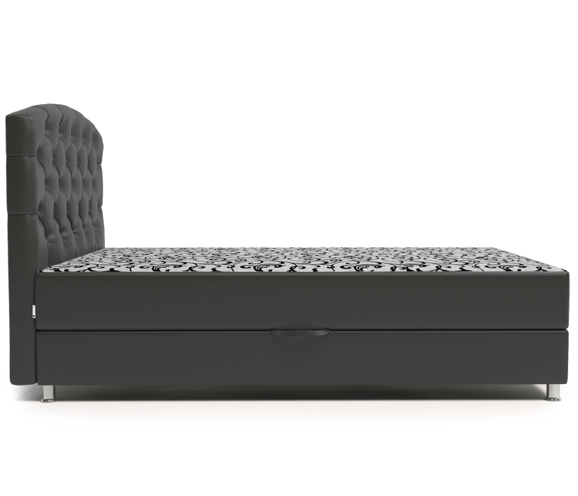 Мягкая кровать, Кровать тахта Премиум Люкс 140 с подъемным механизмом, шенилл / экокожа