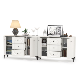 Два Комода Валенсия можно использовать как ТВ-тумбу