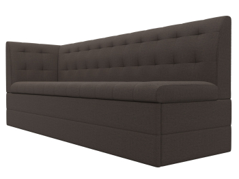 Диван кухонный Бриз с углом слева, рогожка Амур