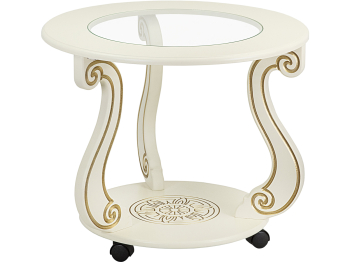 Стол журнальный Мебелик Грация (С) на колесах