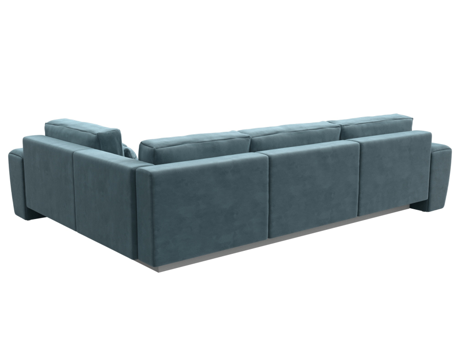 Диваны угловые в гостиную, Диван угловой Лига-008 Long правый, велюр