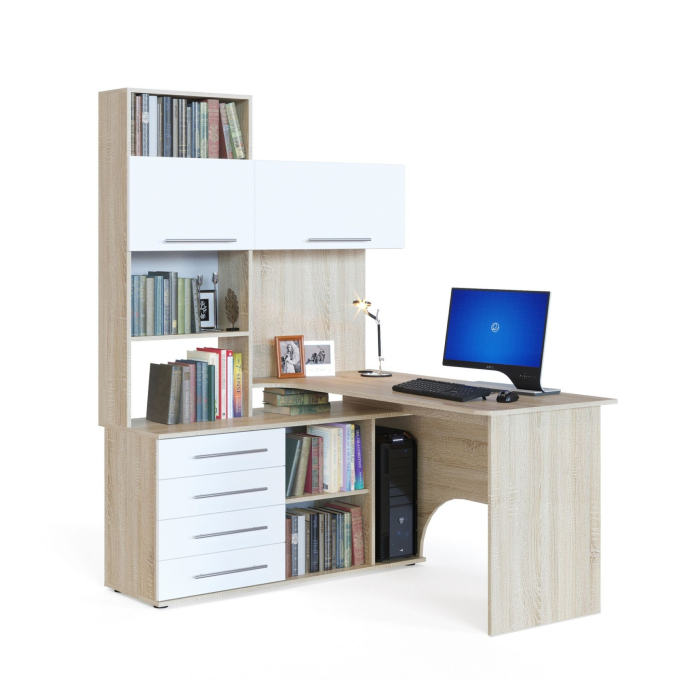 Угловые компьютерные столы, Компьютерный стол КСТ-14 Левый