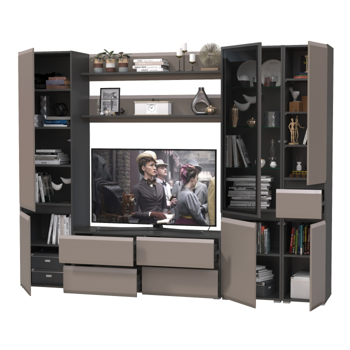 Стенки для гостиной, Сидней Комплектация № 61