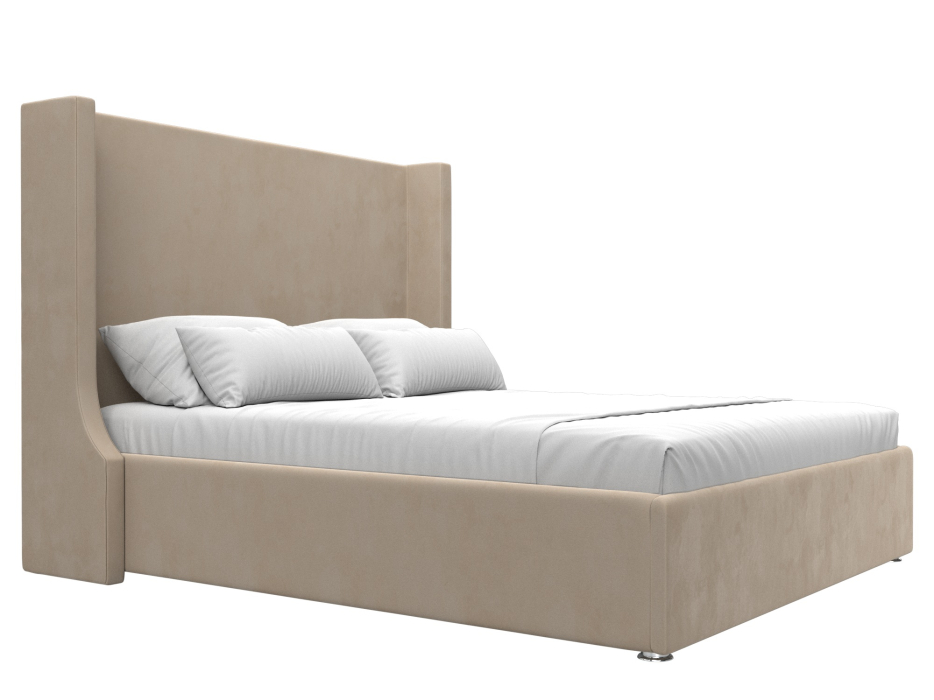 Мягкая кровать, Кровать интерьерная Ларго 160, велюр