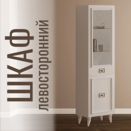 Шкаф Валенсия однодверный распашной, левый (золото)