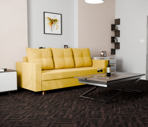 Прямой диван Гармония,НПБ,еврокнижка,велюр